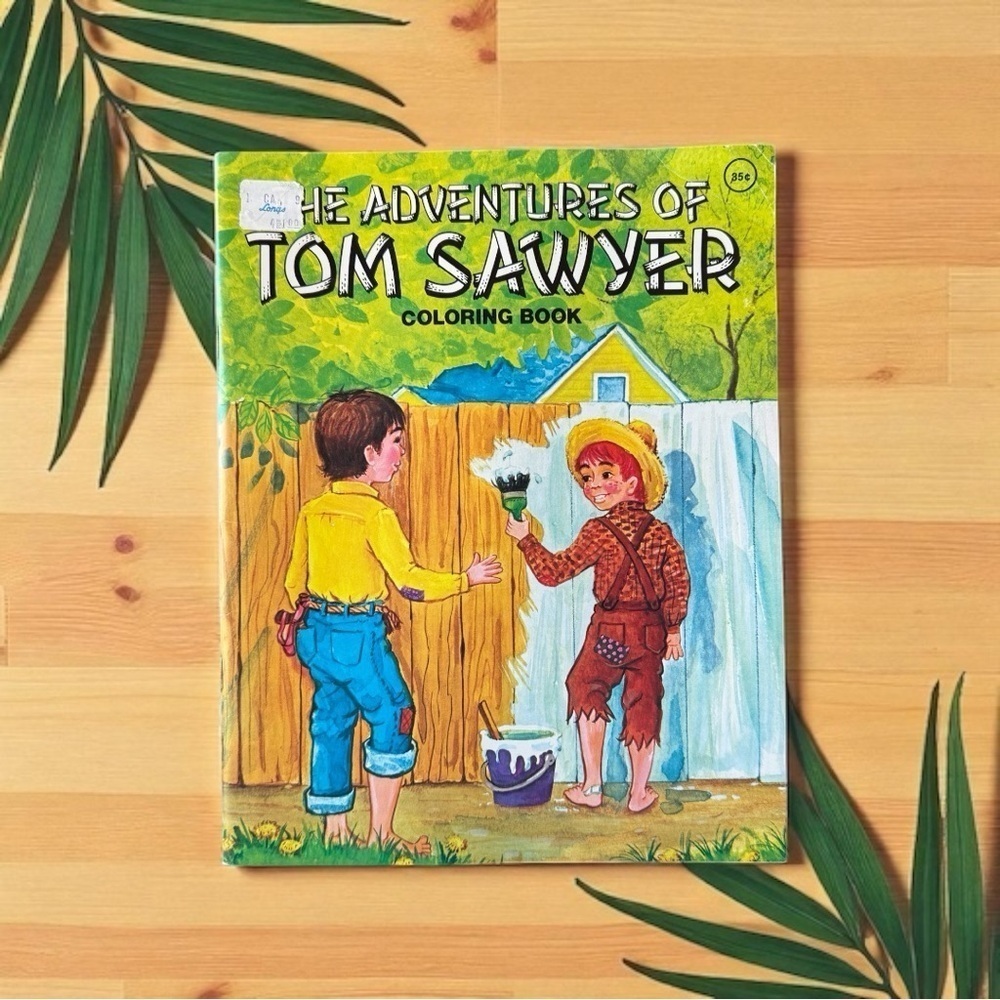 Vintage The Adventures of Tom Sawyer Coloring Book - Modern Promotions